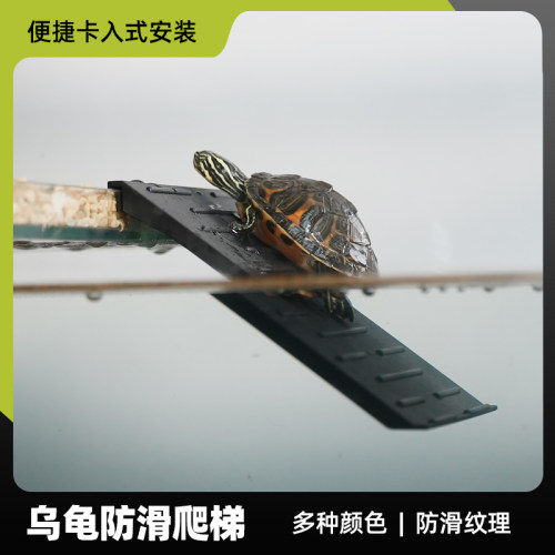 乌龟缸专用爬梯架通用款产蛋沙池爬坡板DIY饲养箱卡式高水位爬梯