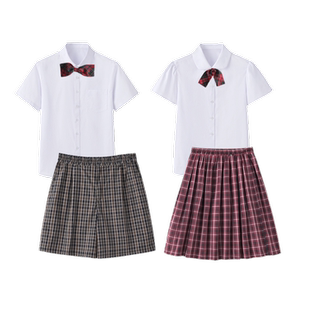 育达深圳小学生校服夏季礼服套装男女童短袖衬衣短裤校服裙礼服裙