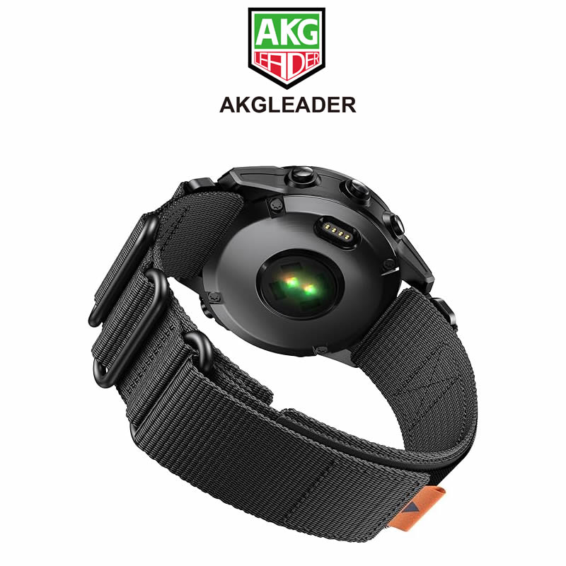 AKGLEADER适用于佳明尼龙手表带