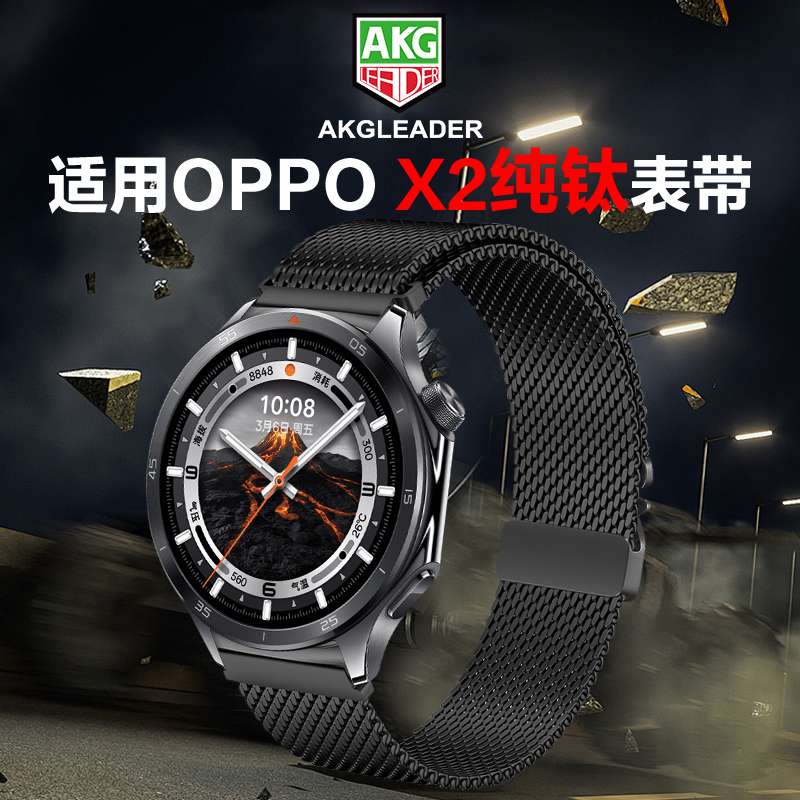 AKGLEADER纯钛米兰吞金兽表带