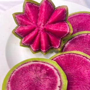 新鲜心里美萝卜500g 胭脂红水果萝卜生吃脆甜泡菜萝卜红心萝卜