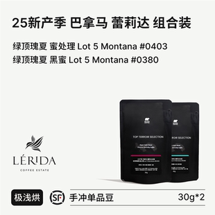 黑蜜 BIG 巴拿马蕾莉达庄园绿顶瑰夏 25产季 蜜处理 SUR