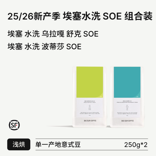 BIGSUR新产季埃塞水洗浅烘SOE