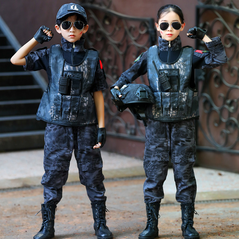 六一迷彩服儿童套装男童特种兵军训夏季透气蟒纹战术蛙服夏令营,童装/婴儿装/亲子装,儿童演出服,淘宝优惠券,粉丝福利购,淘宝优惠卷
