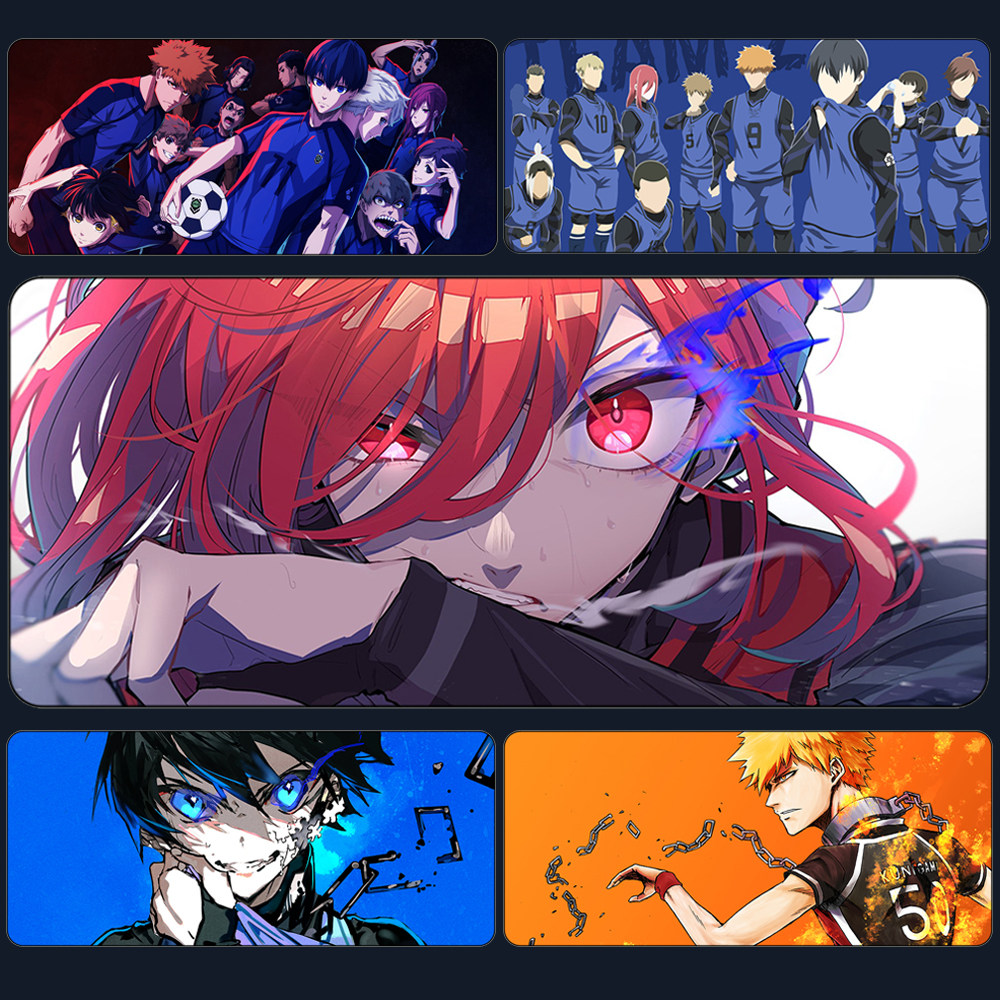 蓝色监狱鼠标垫洁世一BLUE LOCK动漫周边办公桌垫键盘垫来图定制