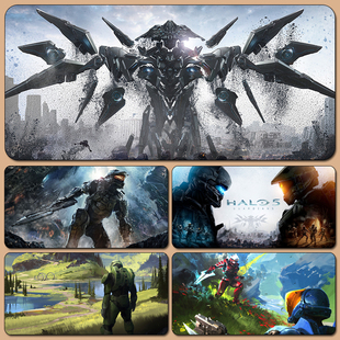 光环游戏周边鼠标垫致远星无限守护者光晕士官长超大加厚书桌垫键