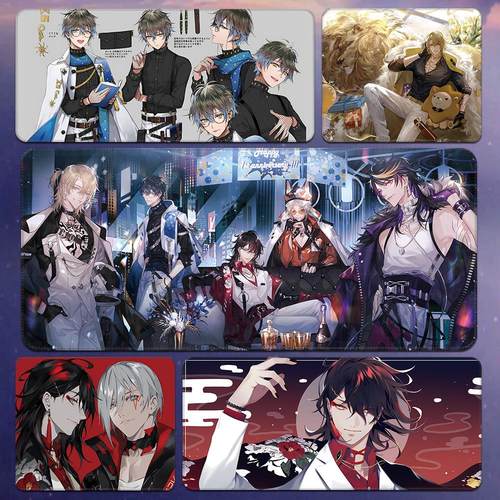 彩虹社luxiem鼠标垫Vox Luca Mysta Ike ShuYamino周边桌垫定制大