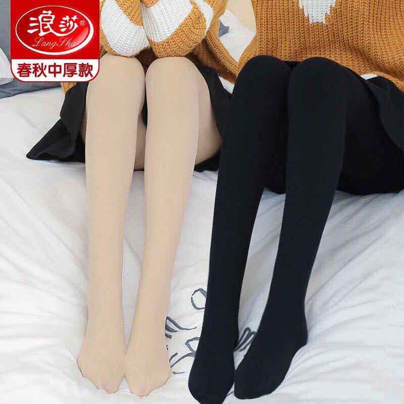 加厚打底袜裤浪莎外穿春秋新款