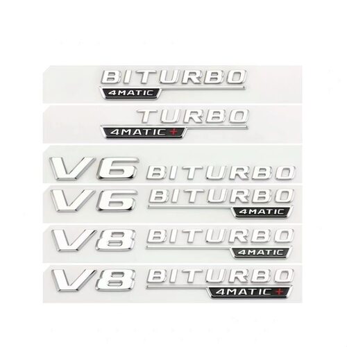 新款奔驰AMG叶子板A45 CLA45标标贴字标TURBO4MATIC+侧标四驱标志