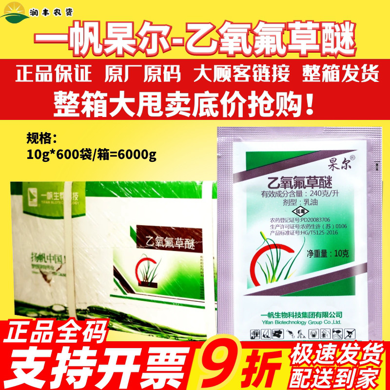 乙氧氟草醚大蒜水稻田农药除草剂