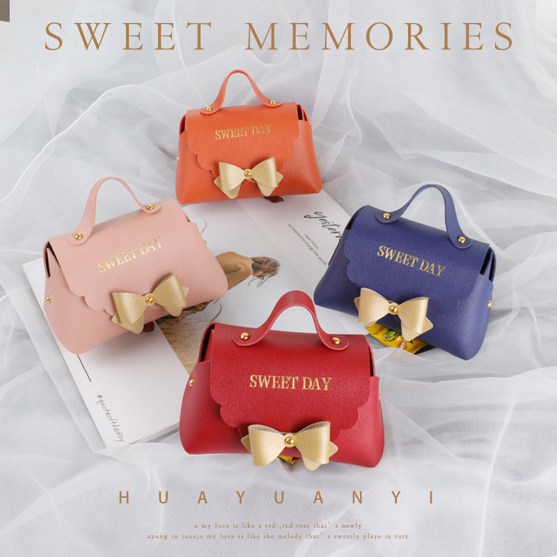 欧式结婚喜糖盒皮手提喜糖袋婚礼回礼婚庆伴手礼糖果礼盒