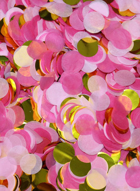 confetti纸片气球填充纸屑亮片 .5cm彩色婚礼抛洒圆纸片