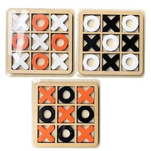 XO三连井字棋tic tac toe休闲对战益智类桌游九宫格木制玩具