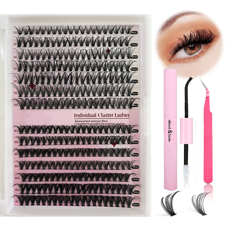 【跨境】DIY Clusters Lashes睫毛假睫毛/4睫毛混装套装