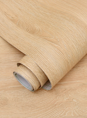 原木墙贴wallpaper自粘墙纸家具翻新贴纸衣柜门木纹波音软片