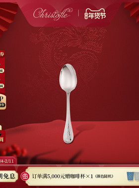 CHRISTOFLE昆庭 Albi 简一生肖龙镀银茶勺家用西餐勺子送礼