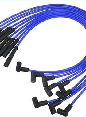汽车火花塞线8mm蓝色，适用于雪佛兰 SBC BBC 发动机 9件装