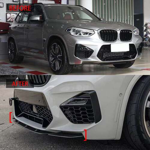 适用于18-21款宝马X3M X4M 3段式MP款前铲前唇