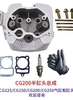 摩托车发动机缸头适用HONDA CG200 Nitrox 200 宗申CG200缸头总成