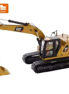 适用1:50卡特323液压挖掘机配备4个工具合金工程车模型85657