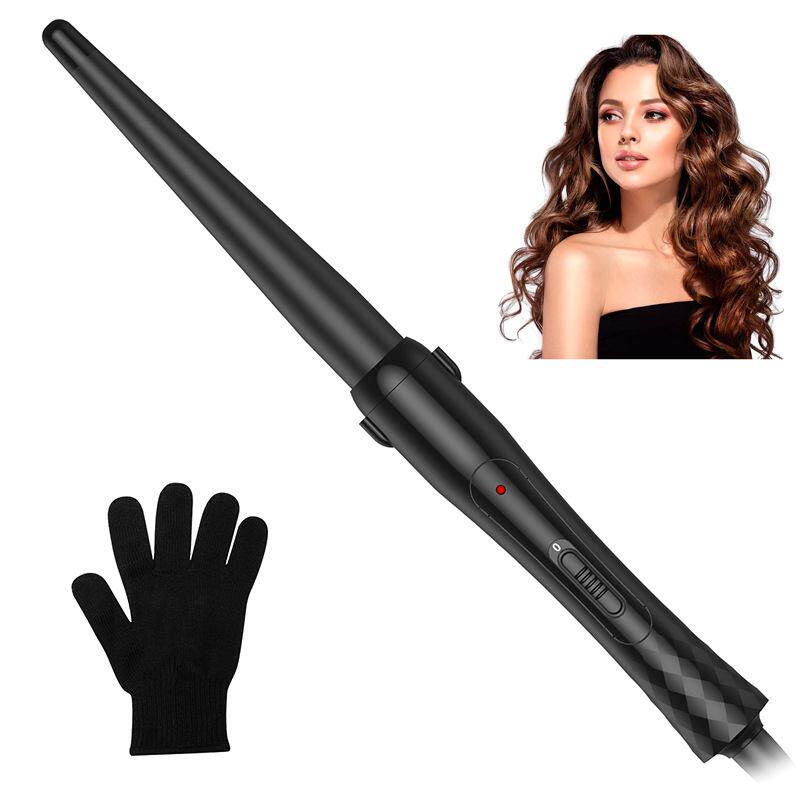 跨境热销锥管卷发棒家用波浪卷造型锥形卷发器不支持国内自用