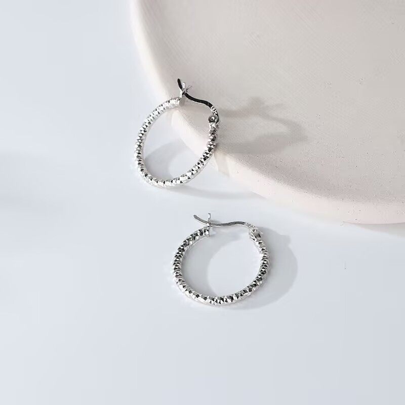 s925纯银超闪车花精工耳圈潮流时尚小众设计高级感耳饰大圈圈耳饰,饰品/流行首饰/时尚饰品新,银饰耳饰,淘宝优惠券,粉丝福利购,淘宝优惠卷