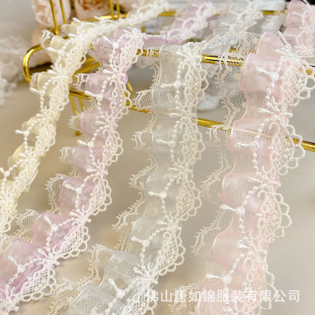 唐如锦花边 洛丽塔下摆蕾丝流苏丝带/绸带/布带