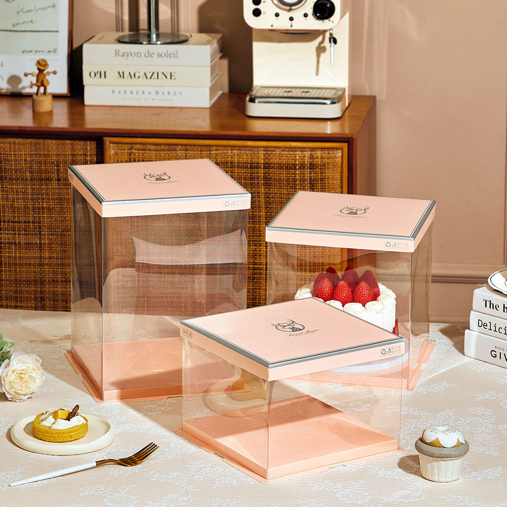 厂家直销透明生日蛋糕盒子手提4/6六8八大10十12寸加高方形包装盒,厨房/烹饪用具,点心包装盒/包装袋,淘宝优惠券,粉丝福利购,淘宝优惠卷