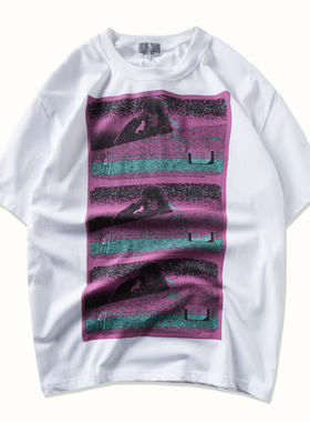 CAV EMPT 19FW TEE C.E超火日系复古蒸汽波迷幻男女情侣CE短袖T恤