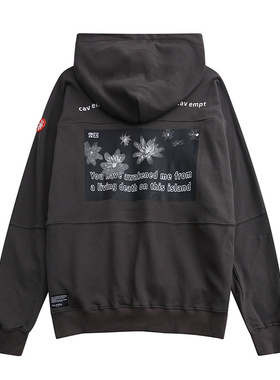 日系复古CE卫衣男女情侣cavempt连帽衫ins超火宽松秋冬套头外套潮