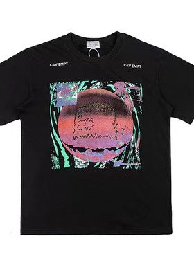 CAV EMPT C.E Cavempt CE PHOTONICS 霓虹地球印花男女短袖T恤tee
