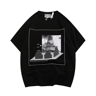 CAVEMPT日系潮牌宽松短袖CE情侣纯棉趣味印花圆领T恤男女同款