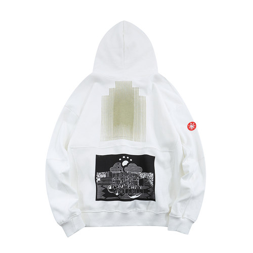 cavemptce日系复古穿连帽衫
