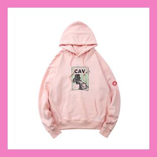 重磅加厚宽松情侣CE卫衣男 20SS日系水洗樱花粉连帽衫 CAVEMT C.E