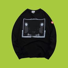 CAVEMPT夜景抽象印花圆领打底衫oversize男女INS同款CE长袖T恤潮