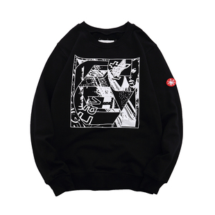 CAVEMPT CE新款日系潮牌宽松卫衣复古小众男女同款薄款圆领套头