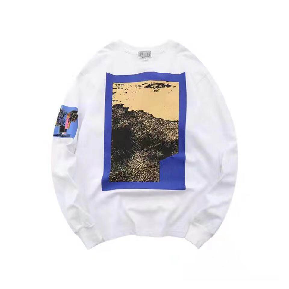 碎片个性ins同款无帽卫衣长袖T恤