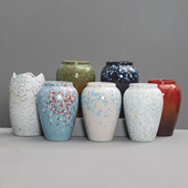 陶瓷花瓶轻奢高级感中式 复古摆件客厅插花花瓶干花水培陶罐插花器