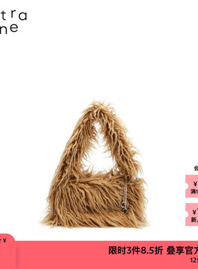素然extra one女士包包卷羊毛小号单肩斜挎包毛毛包