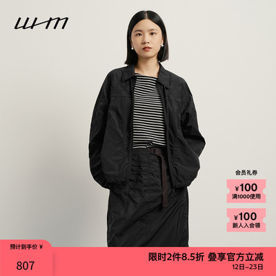 WHM轻薄尼龙绗缝设计感短外套