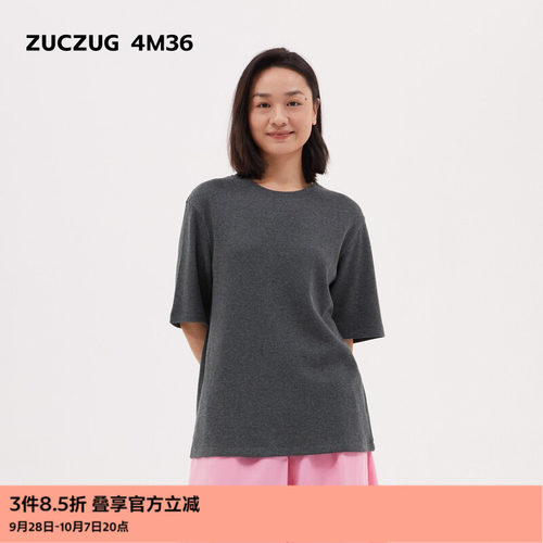 ZUCZUG4M36华夫格超宽松短袖T恤