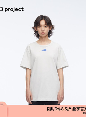 素然3ge3 project春夏男女同款柔软舒适简约合身短袖T恤