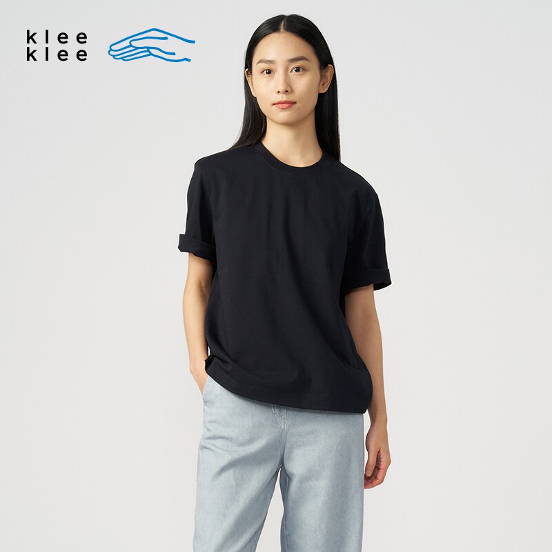 【新品】素然klee klee 夏季女士基础款舒适环保棉小高领T恤