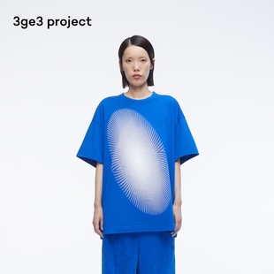 图案纯棉柔软短袖 个性 T恤 project春夏男女同款 素然3ge3