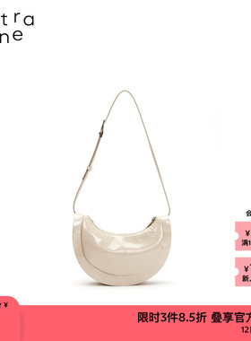 素然extra one秋季女士日常小众亮面涂层饺子包单肩腋下包轻奢包