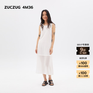 夏季 4M36 素然ZUCZUG 女士灵地思羊毛棉针织布背心裙 新品