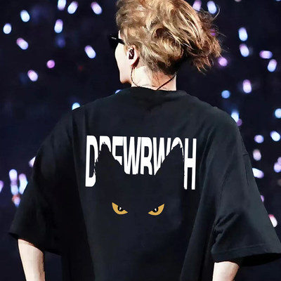 王嘉尔同款重磅纯棉短袖T恤男士