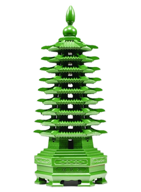 绿色客厅层文昌塔桃木