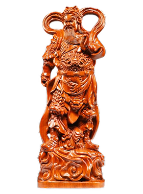 花梨木雕伽蓝韦陀佛像摆件韦驮关公伽蓝菩萨左右护法关公寺庙佛堂