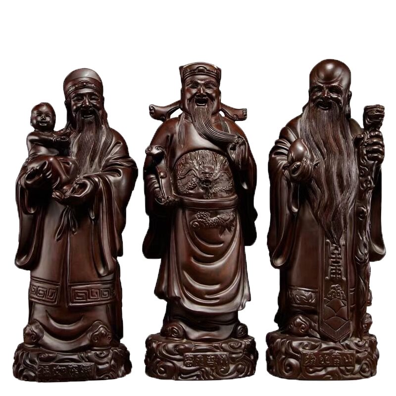 佛像生日礼品黑檀木雕贺寿送长辈